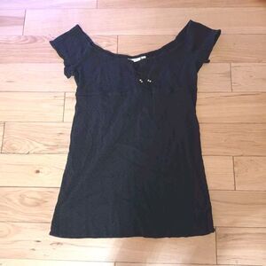 Lord & Taylor Off Shoulder Dress Blue Size L Large